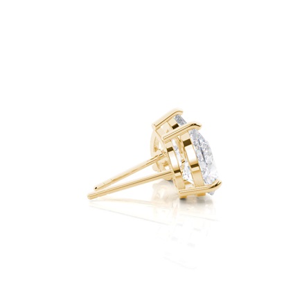 Pear Moissanite Diamond Earrings Diamond