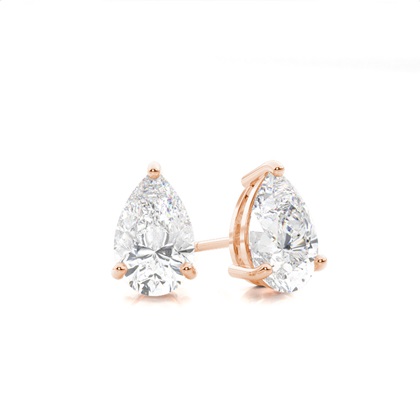 Rose Gold Diamond Earrings