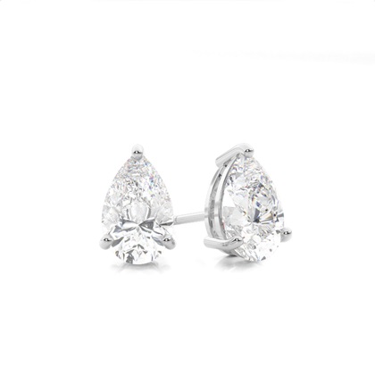 Pear Drop Diamond Earrings 