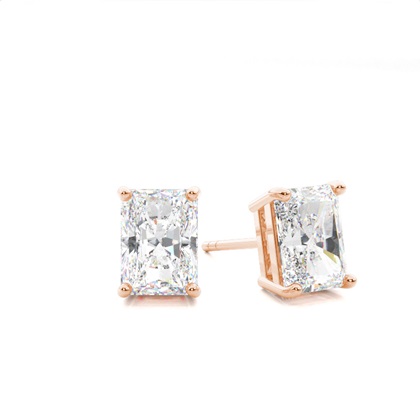 Rose Gold Diamond Earrings