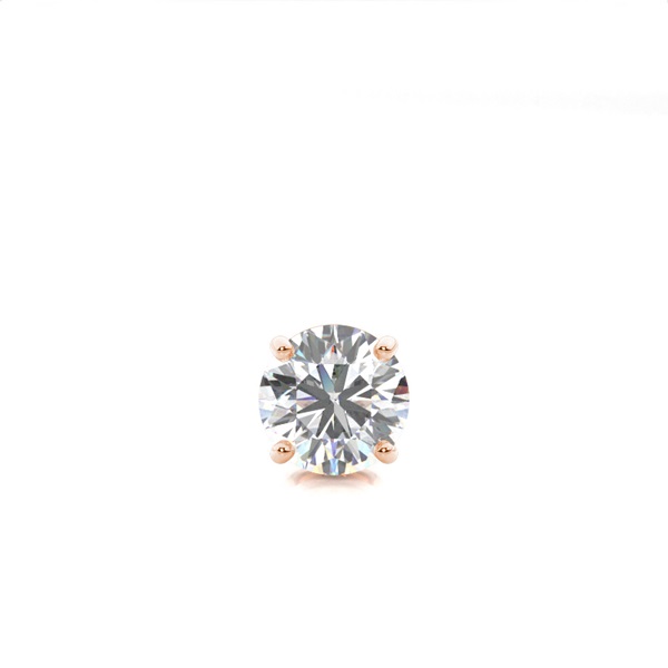 4 Prong Setting Diamond Men's Single Earring