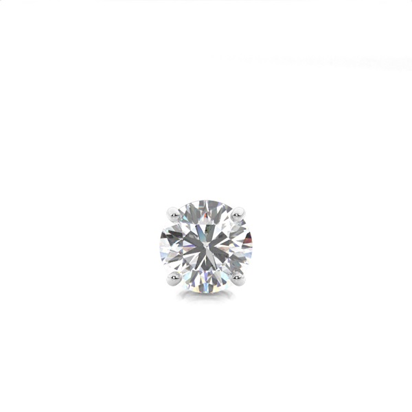 4 Prong Setting Diamond Men's Single Earring