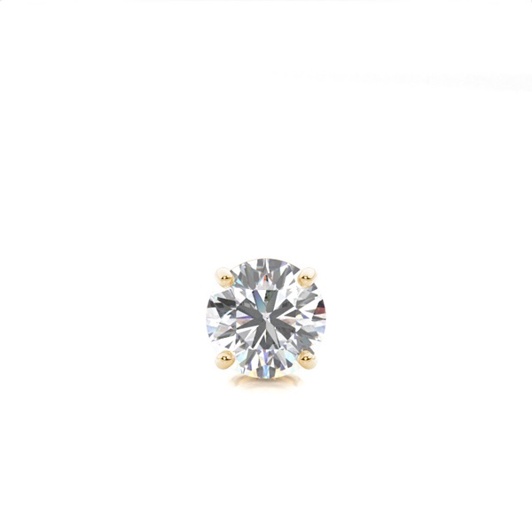 4 Prong Setting Diamond Men's Single Earring