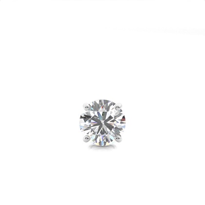 4 Prong Setting Diamond Men's Single Earring