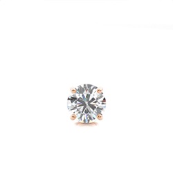 4 Prong Setting Diamond Men's Single Earring
