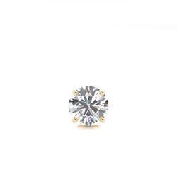 4 Prong Setting Diamond Men's Single Earring