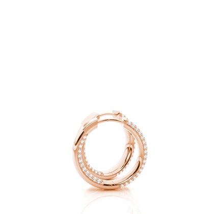 Rose Gold Women's Earrings Diamond