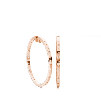 Runde Diamant Creolen in einer Illusion