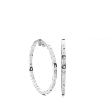 Runde Diamant Creolen in einer Illusion