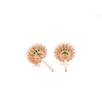 Rose Gold Diamond Earrings