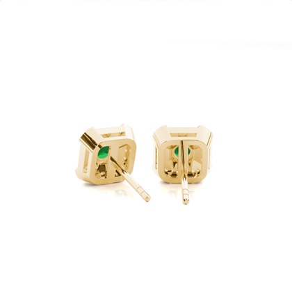 Yellow Gold Diamond Earrings