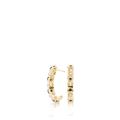 Yellow Gold Diamond Earrings