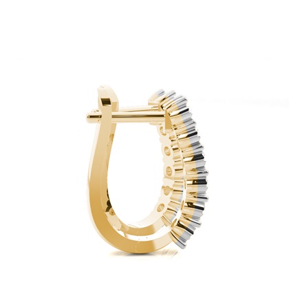 Yellow Gold Women's Diamond Earrings Diamond