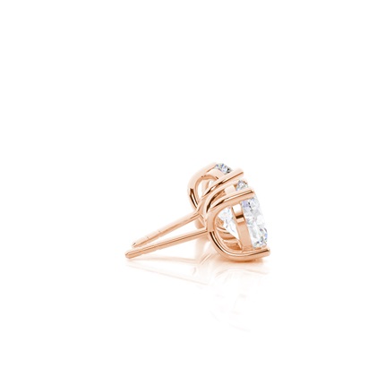 Rose Gold Moissanite Earrings