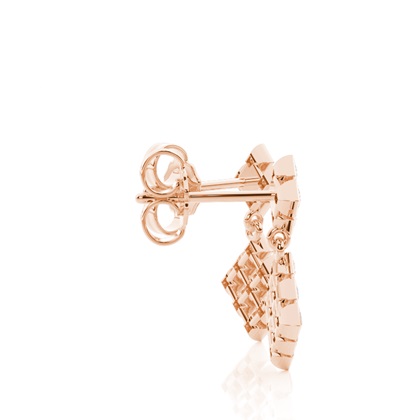 Prinzessin Diamant-Tropfenohrringe in voller Zargenfassung