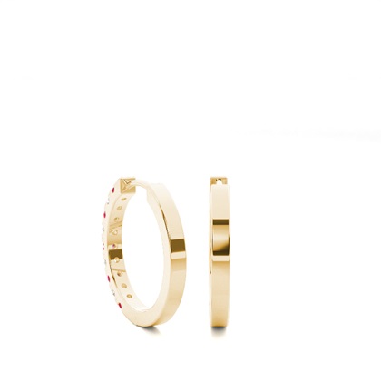 Yellow Gold Diamond Earrings