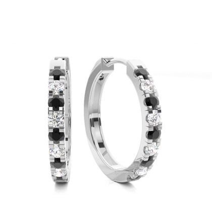 White Gold Sapphire Diamond Earrings Diamond Earrings
