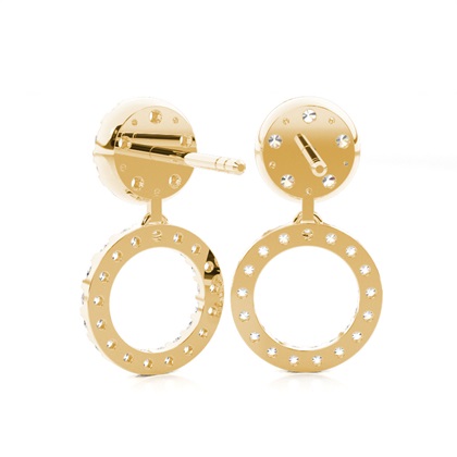 Halo Kluster Diamant Stud Örhängen