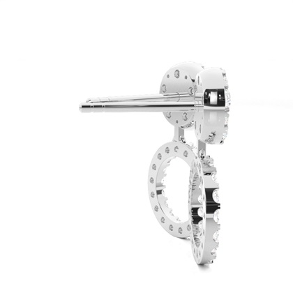 Halo Cluster Diamond Stud Earrings