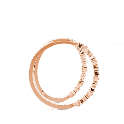 Zinkeneinstellung runde Diamant-Creolen