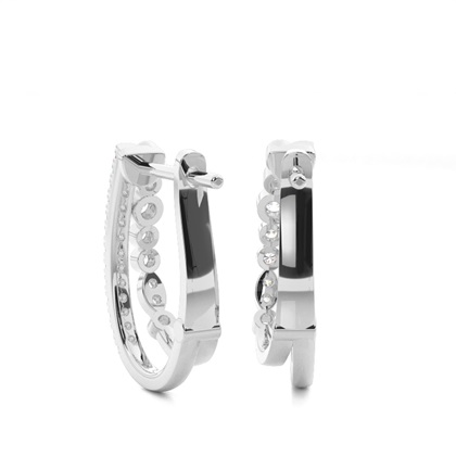 White Gold Diamond Earrings
