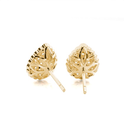 Yellow Gold Diamond Earrings