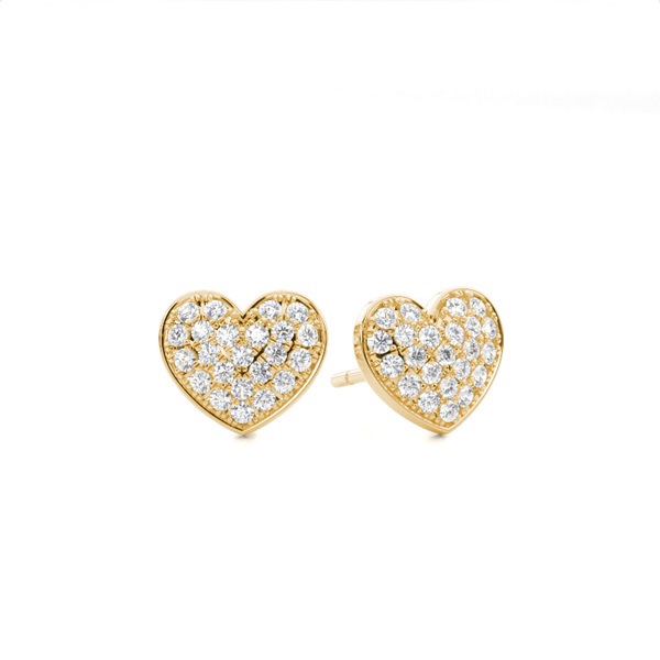 Micro Prong Setting Round Diamond Cluster Earrings