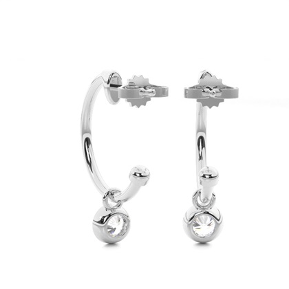 White Gold Diamond Earrings