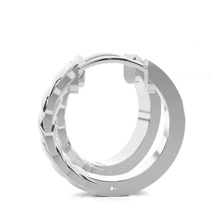 Pflasterstein für runde Diamant-Creolen