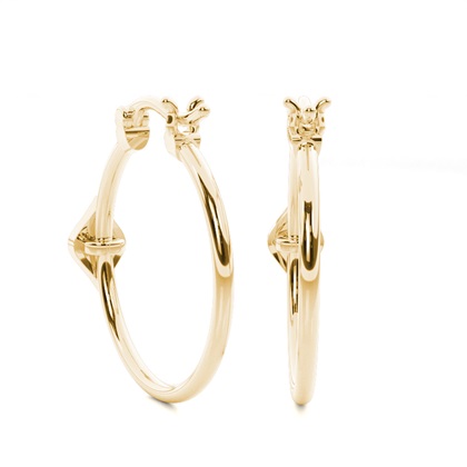 Yellow Gold Diamond Earrings