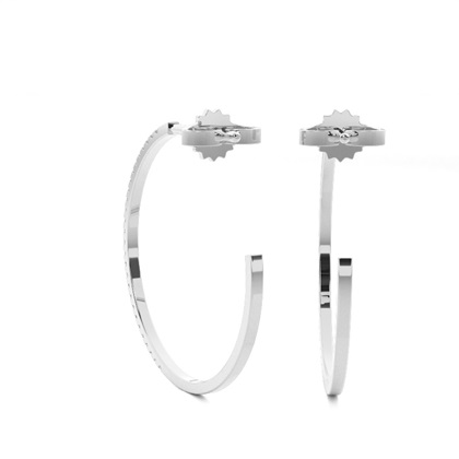 White Gold Diamond Earrings