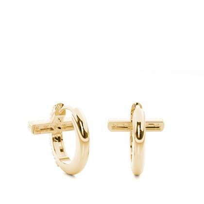 Yellow Gold Diamond Earrings