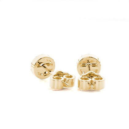 Yellow Gold Diamond Earrings