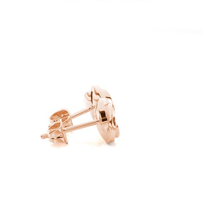 Handset Runde Platte Zinken Einstellung Runde Diamant Ohrstecker