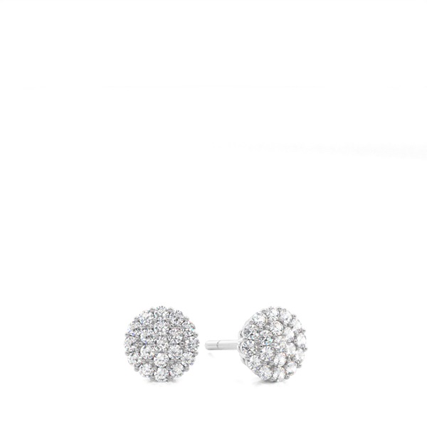 Prong Setting Round Diamond Stud Earring