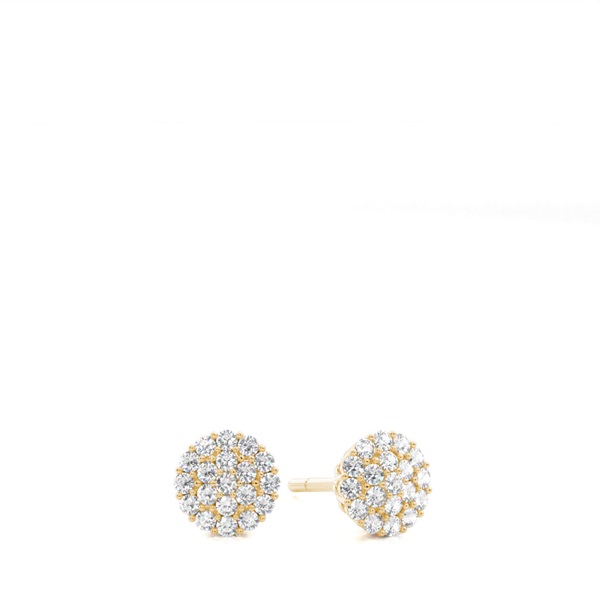 Prong Setting Round Diamond Stud Earring