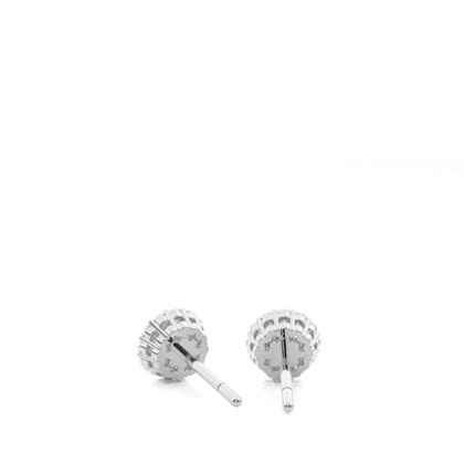 Prong Setting Round Diamond Stud Earring