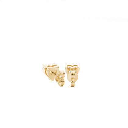 Yellow Gold Diamond Earrings