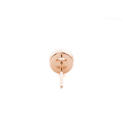 Illusion Plate Prong Setting Diamond Mens Single Earring