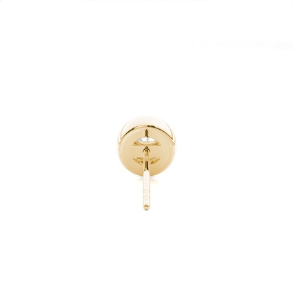 Illusion Plate Prong Setting Diamond Mens Single Earring