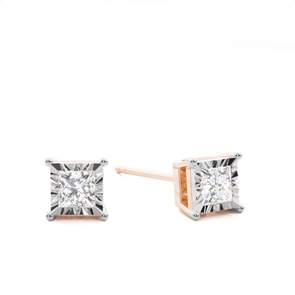 Rose Gold Everyday Diamond Earrings