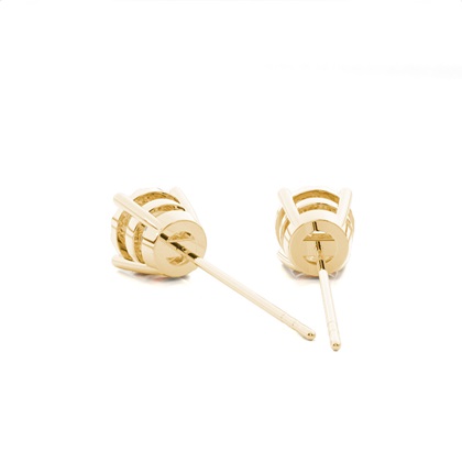 Yellow Gold Diamond Earrings