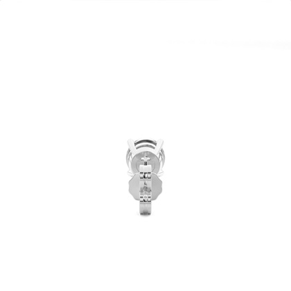 Illusion Plate Prong Setting Diamond Mens Single Earring