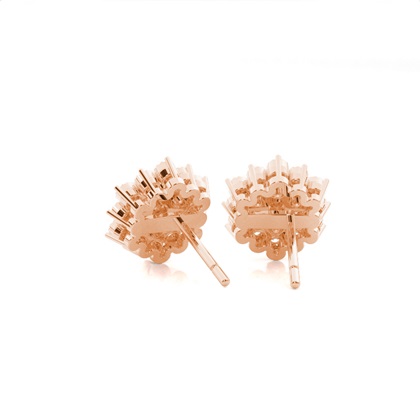 Rose Gold Diamond Earrings