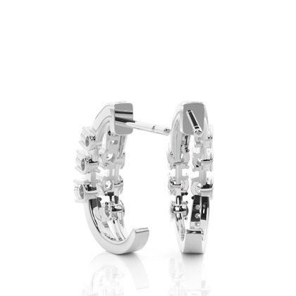 White Gold Diamond Earrings