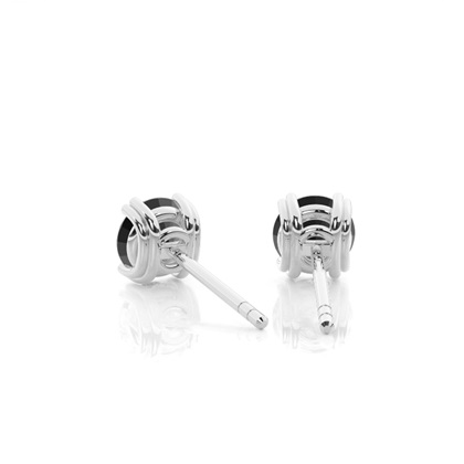 Schwarze Diamant-Ohrstecker