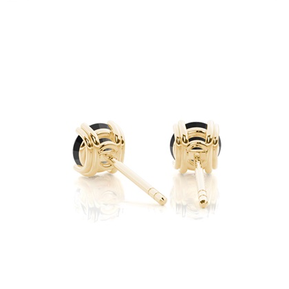 Schwarze Diamant-Ohrstecker