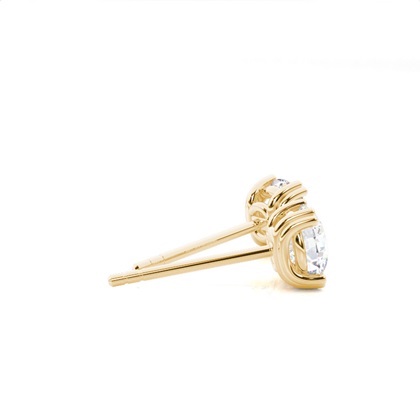Yellow Gold Women's Diamond Earrings Diamond