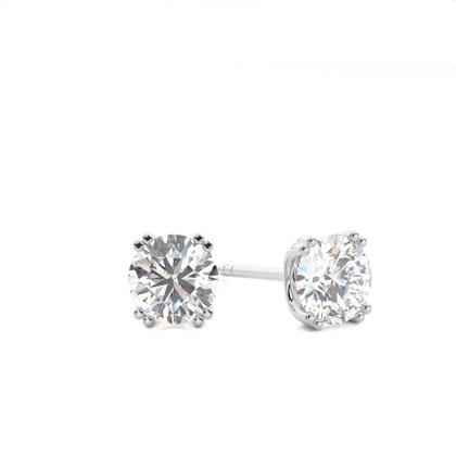 Prong Setting Diamond Stud Earrings