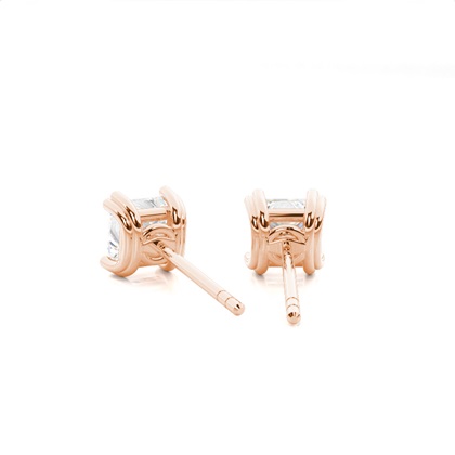 Princess Cut Diamond Earrings 